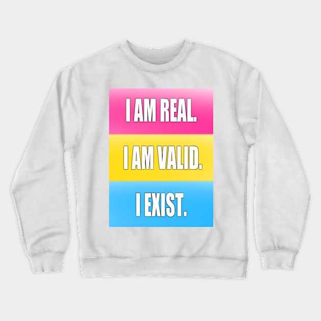 Pan Pride: I am Crewneck Sweatshirt by The Curio Art Shop